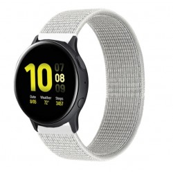 Nylonový řemínek pro Samsung Galaxy Watch Active 2 40mm bílý