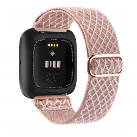 Nylonový řemínek pro Fitbit Versa 3 růžový