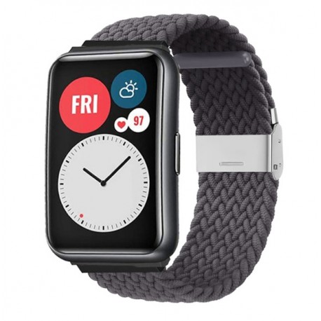 Nylonový řemínek pro Huawei Watch Fit šedý