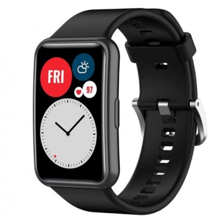 Silikonový řemínek pro Huawei Watch Fit 2 černý