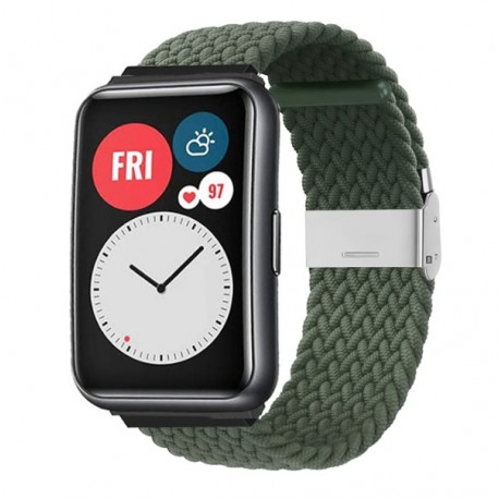 Nylonový řemínek pro Huawei Watch Fit 2 zelený