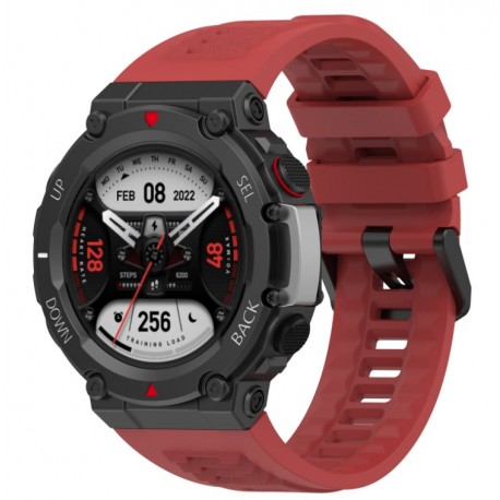 Silikonový řemínek pro Amazfit T-Rex 2 červený