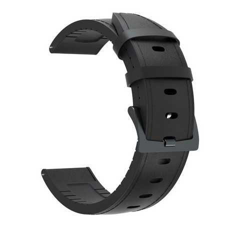 Kožený řemínek premium pro Niceboy X-fit Watch Pixel černý