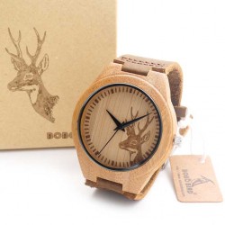 Pánské dřevěné hodinky Bobo Bird Animals Jelen