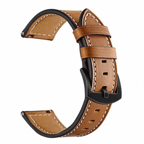 Kožený řemínek pro Garmin Vivoactive 3 hnědý