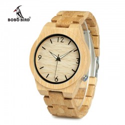 Pánské dřevěné hodinky Bobo Bird WD27 s dřevěným řemínkem