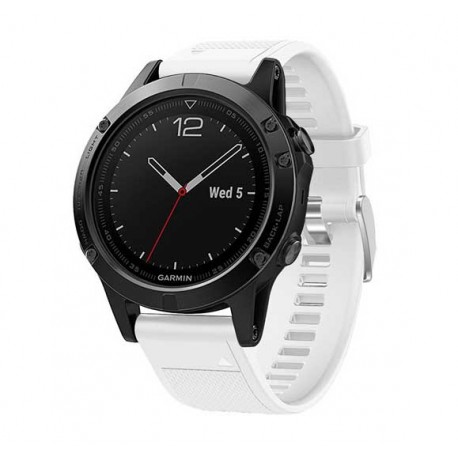 Silikonový řemínek pro Garmin Epix 2 bílý