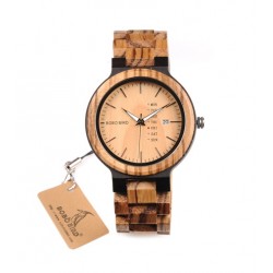 Pánské dřevěné hodinky Bobo Bird WO26 hnědé
