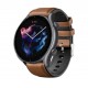 Kožený řemínek premium pro Amazfit GTR 3 hnědý