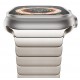 Kovový panelový řemínek pro Apple Watch Ultra 49mm stříbrný