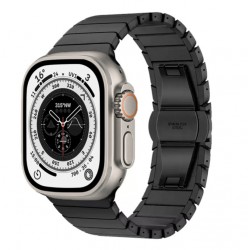 Kovový panelový řemínek pro Apple Watch Ultra 49mm černý