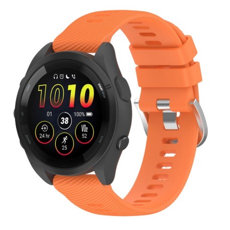 Silikonový řemínek pro Garmin Forerunner 265 oranžový