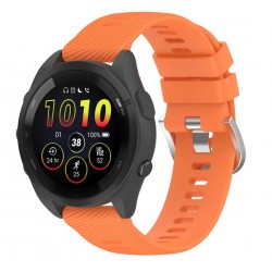 Silikonový řemínek pro Garmin Forerunner 265S oranžový