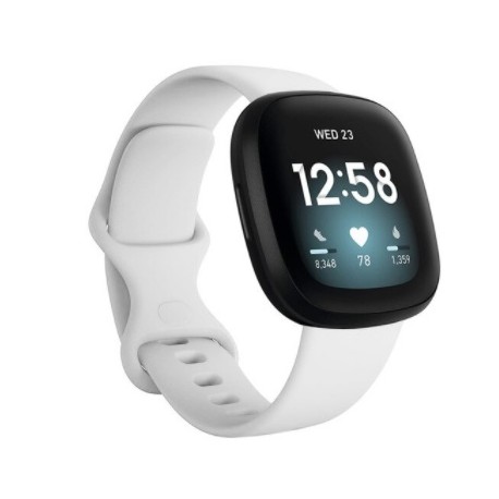 Sportovní silikonový řemínek pro Fitbit Sense 2 bílý