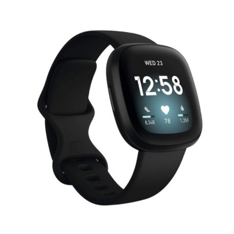 Sportovní silikonový řemínek pro Fitbit Sense 2 černý