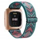 Nylonový řemínek pro Fitbit Versa 4 zeleno-oranžový