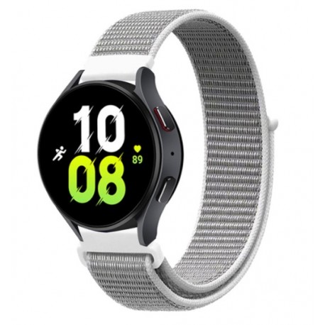 Nylonový řemínek pro Samsung Galaxy Watch 6 Classic 47mm stříbrný