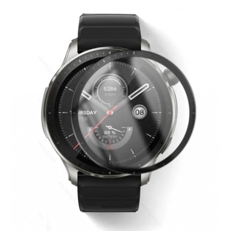 2x Full Cover 3D tvrzené sklo 9H pro Amazfit GTR 4