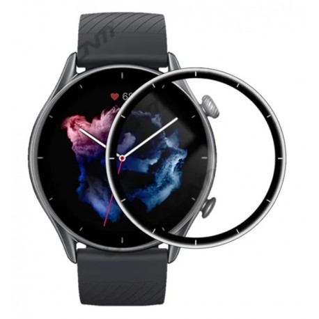 2x Full Cover 3D tvrzené sklo 9H pro Amazfit GTR 3 Pro