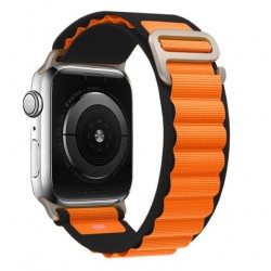Alpský tah pro Apple Watch Series 8 41mm černo-oranžový