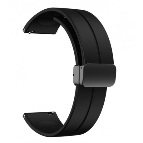 Silikonový řemínek s magnetickou sponou pro Amazfit Cheetah Pro černý