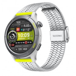 Kovový Premium řemínek pro Amazfit Cheetah Pro stříbrný