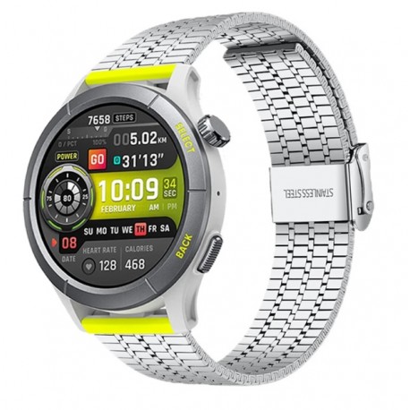 Kovový Premium řemínek pro Amazfit Cheetah Pro stříbrný