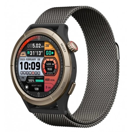 Řemínek Milánský tah pro Amazfit Cheetah Pro černý