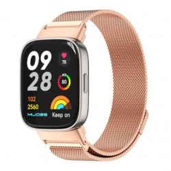 Řemínek Milánský tah pro Xiaomi Redmi Watch 3 Active růžový