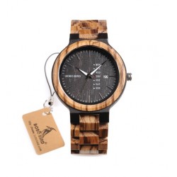 Dámské dřevěné hodinky Bobo Bird WO26 černé