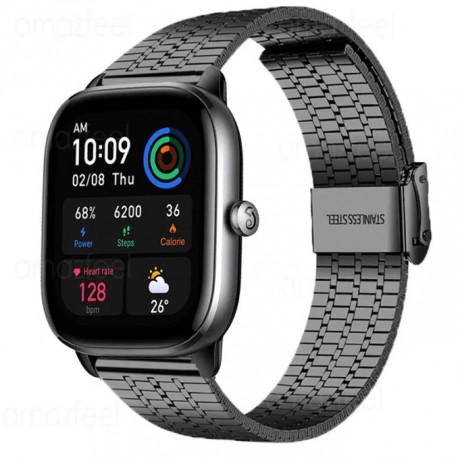 Kovový Premium řemínek pro Niceboy X-fit Watch 2 černý